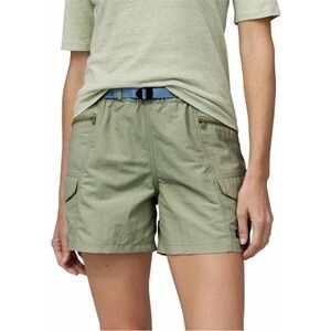 NWT Patagonia Womens Medium Outdoor Everyday Shorts 4" Salvia Green Cargo $75